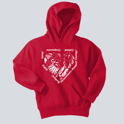 Youth Hoodie - House Aroha - Houses Home Plate - White Thumbnail