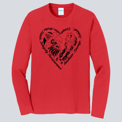 Adult Long Sleeve Shirt - House Aroha - Houses Heart - Black Thumbnail