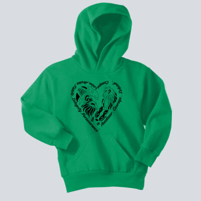 Youth Hoodie - House Ausdauer - Houses Heart - Black Thumbnail