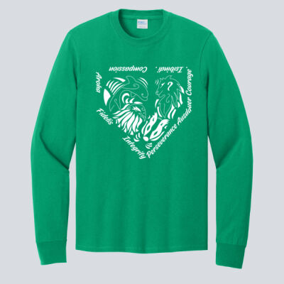 Adult Long Sleeve Shirt - House Ausdauer - Houses Home Plate - White Thumbnail