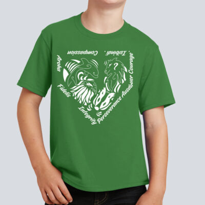 Youth T-Shirt - House Ausdauer - Houses Home Plate - White Thumbnail