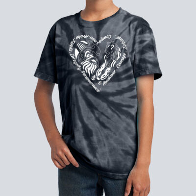 Youth Tie-Dye T-Shirt - House Fidelis - Houses Heart Thumbnail