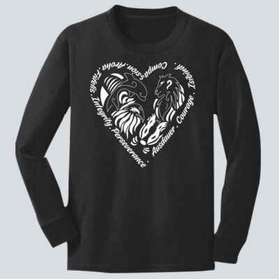 Youth Long Sleeve Shirt - House Fidelis - Houses Heart Thumbnail