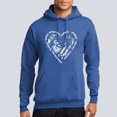 Adult Hoodie - House Isibindi - Houses Heart - White Thumbnail