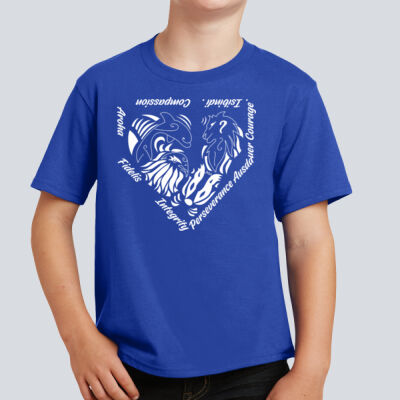 Youth T-Shirt - House Isibindi - Houses Home Plate - White Thumbnail