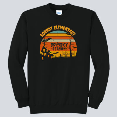 Adult Crewneck - Fall Holidays - Haunted House Thumbnail