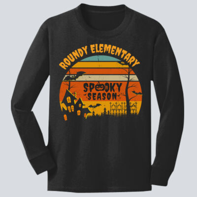 Youth Long Sleeve Shirt - Fall Holidays - Haunted House Thumbnail