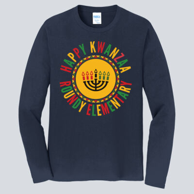 Adult Long Sleeve Shirt - Winter Holidays - Happy Kwanzaa Thumbnail