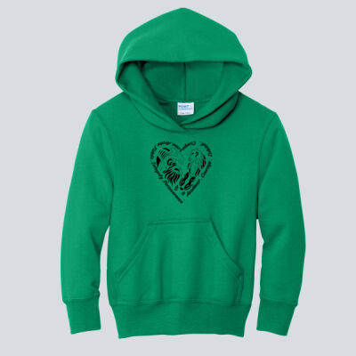 Youth Hoodie - House Ausdauer - Houses Heart - Black Thumbnail