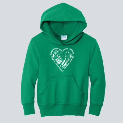 Youth Hoodie - House Ausdauer - Houses Heart - White Thumbnail