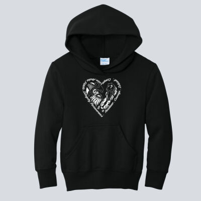 Youth Hoodie - House Fidelis - Houses Heart Thumbnail