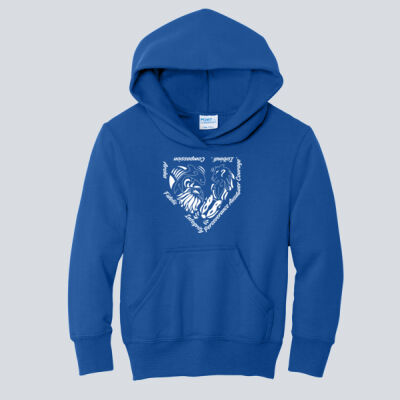 Youth Hoodie - House Isibindi - Houses Home Plate - White Thumbnail